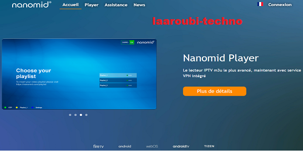 تطبيق!!Nanomid-player!!افضل مشغل قنوات iptv على /andriodtv /  fire tv